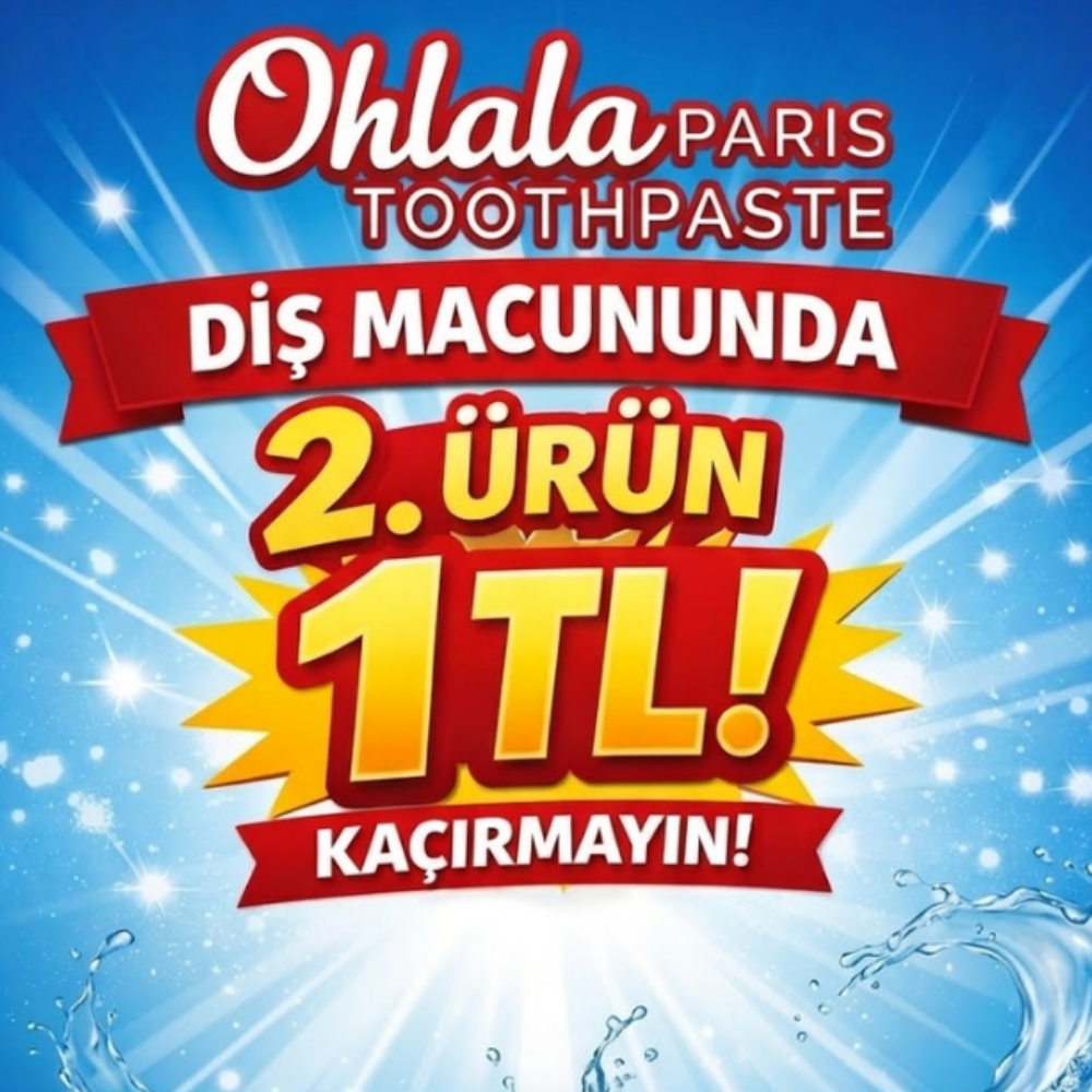 Ohlala Diş Macununda 2. Ürün 1 TL!